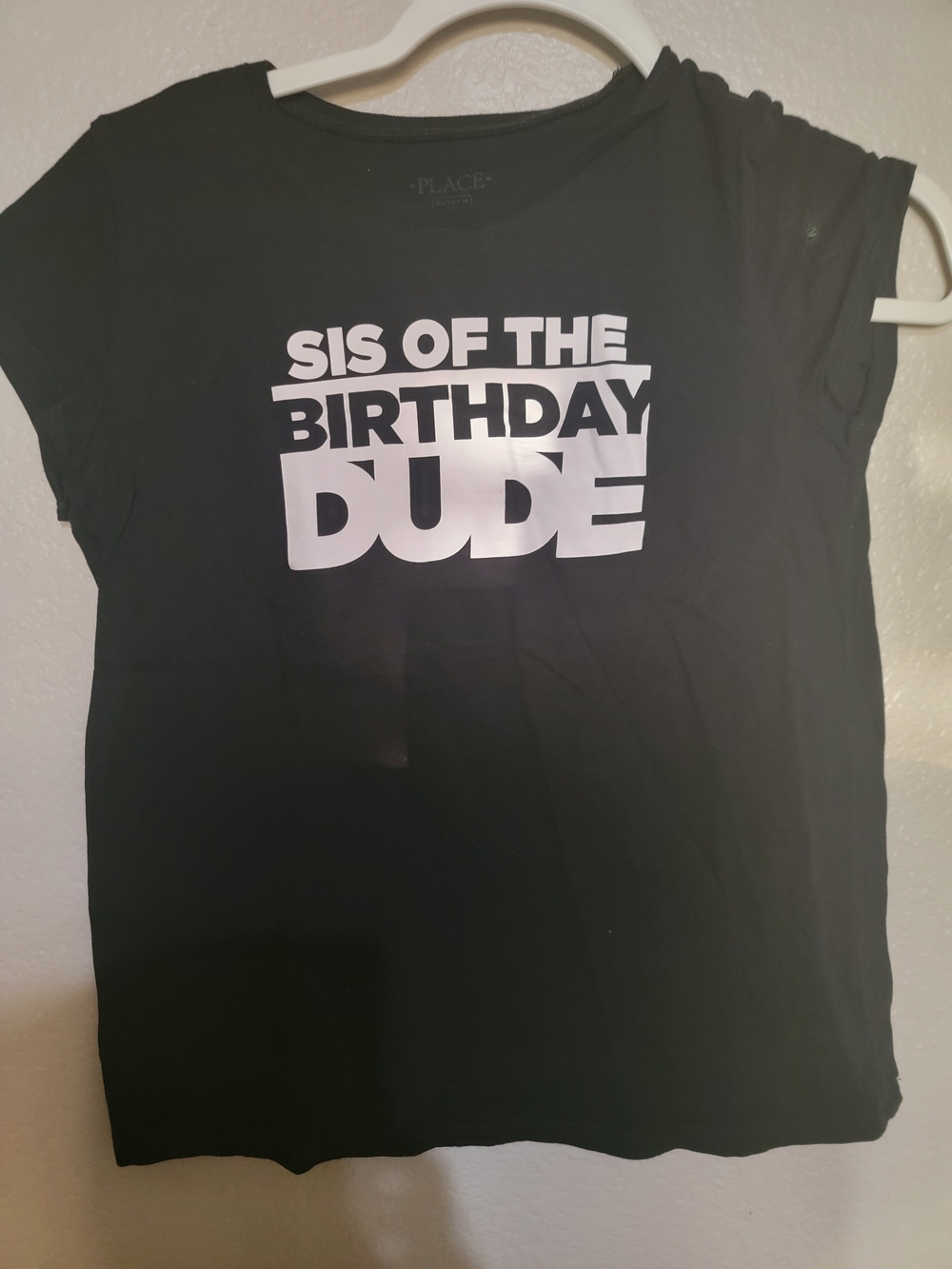Place Black 'Sis of the Birthday Dude' Graphic Tee